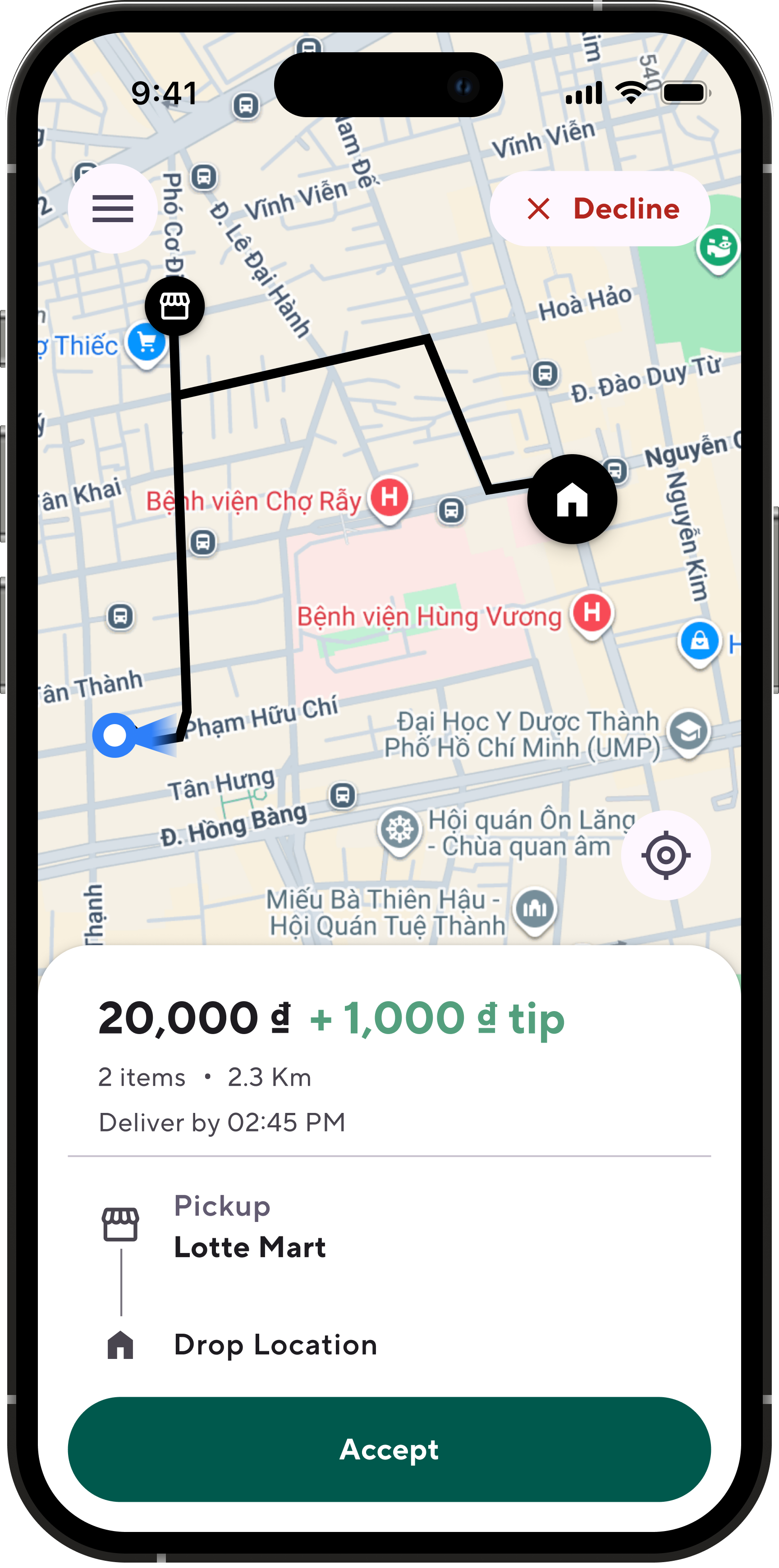 Delivery App Screen 3
